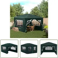 The Living Store Tente de réception 3 x 4 m verte