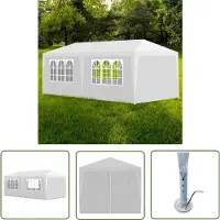 The Living Store Tente de réception 3x6 m blanche