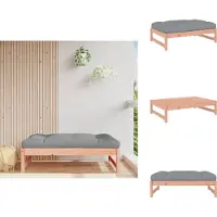 vidaXL Tabouret de jardin 120x80 cm bois massif Douglas - éléments de canapé de jardin