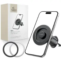 TechProtection N58 Magnetic MagSafe Car Air Vent Mount Holder - Black, Support pour smartphone, Noir