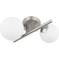 Globo Lighting Applique murale métal nickel mat, 2x G9 LED