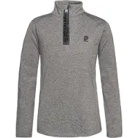 Protest Pull de Ski Protest Garçon Rewillowy Jr 1/4 Zip Active Dark Grey Melee-Taille 152