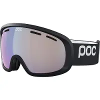 POC Fovea Mid Wide Fit Photochromic Ski Goggles Noir Changeable Sky Blue/CAT1-3