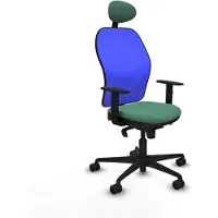Piqueras Y Crespo Chaise de bureau avec appui-tête Jorquera 1D036N1 vert émeraude