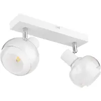 Globo Plafonnier blanc Tokki 2 lumières