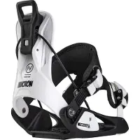 Nidecker - Fixations de snowboard - Flow Micron Stormtrooper - Taille Enfant 28,5-32 - Blanc