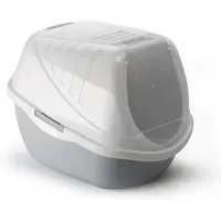 Pet Inn Bac à litière pour chat 54x40x40 cm gris
