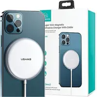 Usams Charge. Inductive Us-Cd160 Magneticw2 15W Aluminium Iphone 12 Series Silver/Silver Cd160Dz01