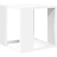 vidaXL Table basse blanche 32x32x30 cm Bois composite