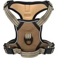 vidaXL Harnais réfléchissant pour chien Réglable Marron L
