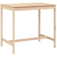 vidaXL Table de jardin 121x82,5x110 cm Pin massif