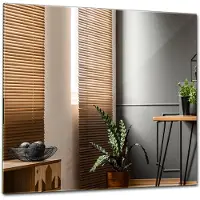 Tulup (50x50 cm) Miroir Rectangle Vertical Pour Entrée Couloir Chambre Salle De Bain Bord Polis