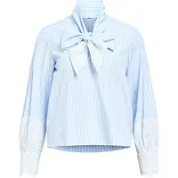 Object Chemisier 'OBJALI' bleu clair / blanc
