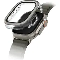 Uniq Voute Case Pour Apple Watch Ultra 49 Mm, Verre trempé, Argent
