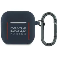 Red Bull Etui Silicone Logo & Lines Do Airpods 4 Granatowy