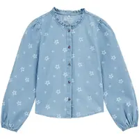 We fashion Chemisier bleu clair / blanc