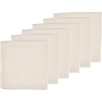 Bjorn Serviette De Table - 6 Pièces - Lin Et Coton Blanc Crème