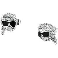 Karl Lagerfeld Klayd20 Earrings Gris Femme