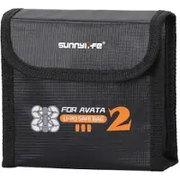 Sunnylife Battery Bag pour DJI Avata 2 (Accessoires pour drone Sac, DJI Avata 2), Housse pour drone, Noir