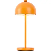 QAZQA Lampe de table orange avec LED IP54 rechargeable avec station de charge - Squirrel