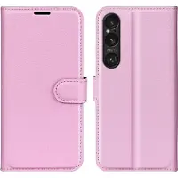 Screen Guard Professional Garde en cuir (Sony Xperia 1 VII), Coque pour téléphone portable, Noir, Rose