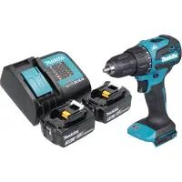Makita Perceuse à percussion sans fil DHP 490 SF 18 V 65 Nm Brushless + 2 batteries 3,0 Ah + chargeur