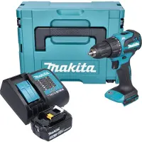 Makita Perceuse à percussion sans fil DHP 490 SF1J 18 V 65 Nm Brushless + 1 batterie 3,0 Ah + chargeur + Makpac