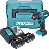 Makita Perceuse-visseuse sans fil DDF 490 RFJ 18 V 65 Nm 1/2" Brushless + 2 batteries 3,0 Ah + chargeur + Makpac
