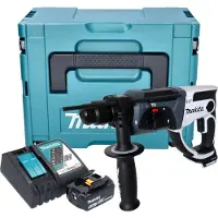 Makita Marteau perforateur sans fil DHR 202 RF1JW 18 V 20 mm 2,0 J blanc + 1 batterie 3,0 Ah + chargeur + Makpac