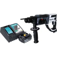Makita Marteau perforateur sans fil DHR 202 RF1W 18 V 20 mm 2,0 J blanc + 1 batterie 3,0 Ah + chargeur