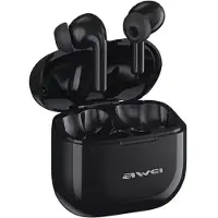 Awei Casque Bluetooth 5.3 T1 Pro Tws + Station d'accueil Noir/Noir