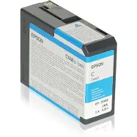 Epson T580 (C13T580200) - Cyan - Cartouche d'encre