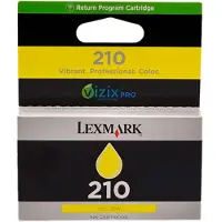Lexmark Cartouche d'encre 210 - Jaune - Jet d'encre - 500 pages - Lot de 1