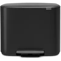 Brabantia Bo Poubelle à Pédale 36 Litres Mat Noir
