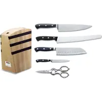 F. Dick Design Messerblock Premier Plus 5-tlg Messerblock Buchenholz mit Magnet