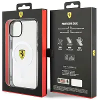Ferrari Coque MagSafe transparente à motif pour iPhone 14