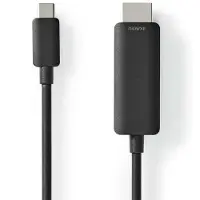 Nedis Ccgl64655bk20 Usb-c To Hdmi Adapter Cable Usb 3.2 Gen 1 4k Nickel Plated 2 M 60hz Gris