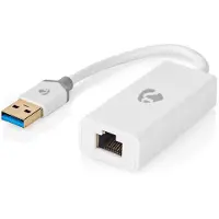 Nedis Gold Ccbw61950wt02 Usb Network Adapter Usb 3.2 Gen 1 1 Gbps Usb-a M-rj45 F Plated 0.2 M Argenté