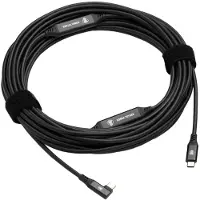 Cobra Tether 90º 10 M Usb-c To Usb-c Cable Noir