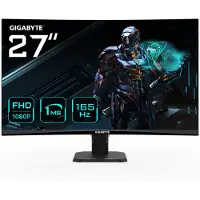 Gigabyte Moniteur de jeu GS27F 27" FHD - 1920 x 1080 (FHD), 165Hz, 1ms, 300 CD/m², Freesync Premium, compatible avec HDR, HDMI 2.0, DisplayPort 1.4