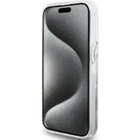 Hello Kitty Hkhcp14llikhet Iphone 14 Pro 6.1 Srebrny Liquid Charms Kitty Head Phone Case Clair
