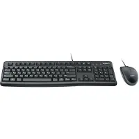 Logitech MK120 Clavier et souris, disposition du clavier russe, noir, souris incluse, russe, port USB