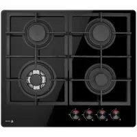 Fagor 3cfi-4glspa Cuisinière à gaz 4 brûleurs noir noir One Size