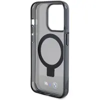 BMW BMHMP15XURSK iPhone 15 Pro Max 6.7" czarny/black hardcase Ring Stand M Collection MagSafe