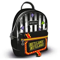 Pyramid Mini Beetlejuice Neon Sign Backpack Noir