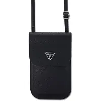 GUESS Etui pour téléphone portable avec logo en triangle grainé One Size