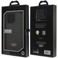 Audi Iml Stitching Pattern Magsafeiphone 16 Pro 6.3 Czarny/Black Hardcase Au-Imlmip16P-Q5/D3-Bk