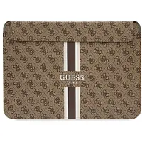 GUESS PU 4G Printed Stripes Computer Sleeve 13/14 - marron (14"), Sac pour notebook, Marron