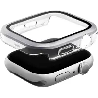 Uniq Étui Voute pour Apple Watch Series 10 42Mm Verre trempé Argent