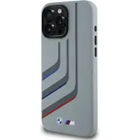 BMW Bmhmp16X23Slig Iphone 16 Pro Max 6.9 Szary/Grey Hardcase Silicone Turning Lines Magsafe